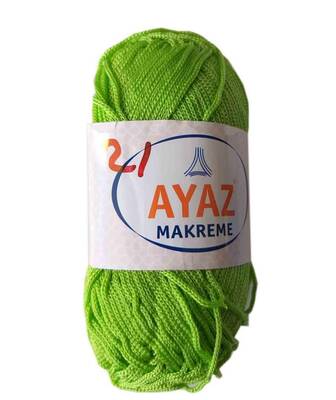 Angel Çanta Aksesuar 100 Gram Polyester Makrome No:21 Fosforlu Yeşil