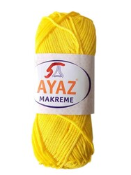 Angel Çanta Aksesuar - Angel Çanta Aksesuar 100 Gram Polyester Makrome No:5 Sarı