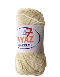 Angel Çanta Aksesuar - Angel Çanta Aksesuar 100 Gram Polyester Makrome No:7 Krem