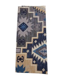 Angel Çanta Aksesuar - Angel Çanta Aksesuar 120X50 Cm Pamuklu Astarlık Kumaş Kilim Desen Mavi Ton