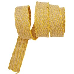Angel Çanta Aksesuar 3.5 cm Jüt Kolon Sarı Renk 1 metre - Thumbnail