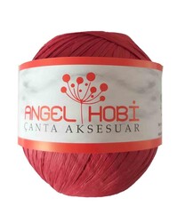 Angel Çanta Aksesuar - Angel Çanta Aksesuar Bobin Rafya 150 Gr Kırmızı No:11