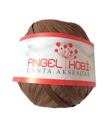 Angel Çanta Aksesuar - Angel Çanta Aksesuar Bobin Rafya 150 Gr Koyu Kahve No:8