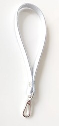 Angel Çanta Aksesuar - Angel Çanta Aksesuar Gerçek Deri Beyaz Renk Elcik Metali Gümüş