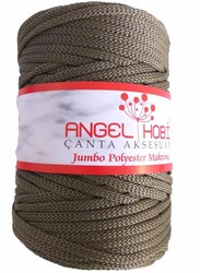 Angel Çanta Aksesuar - Angel Çanta Aksesuar Haki Yeşil Renk 5 Mm Jumbo Polyester Makrome