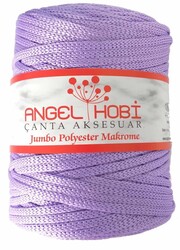 Angel Çanta Aksesuar - Angel Çanta Aksesuar Lila Renk 5 Mm Jumbo Polyester Makrome No:8