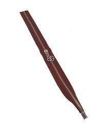 Angel Çanta Aksesuar - Angel Çanta Aksesuar Tek Stoplu 45 Cm Fermuar Gümüş Metal Bordo Renk